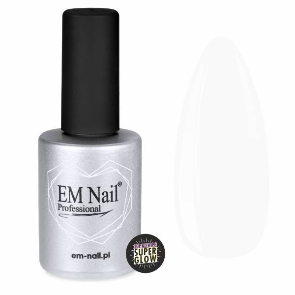 Top No Wipe Super Glow 15ml EM Nail | New Base/Tops | EM Nail Professional