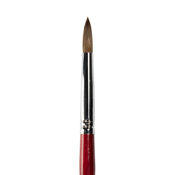 Acrylic brush No. 8 with wooden handle 100%, Kolinsky