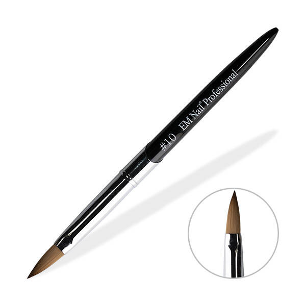 Kolinsky Acrylic Brush No. 10 EM Nail