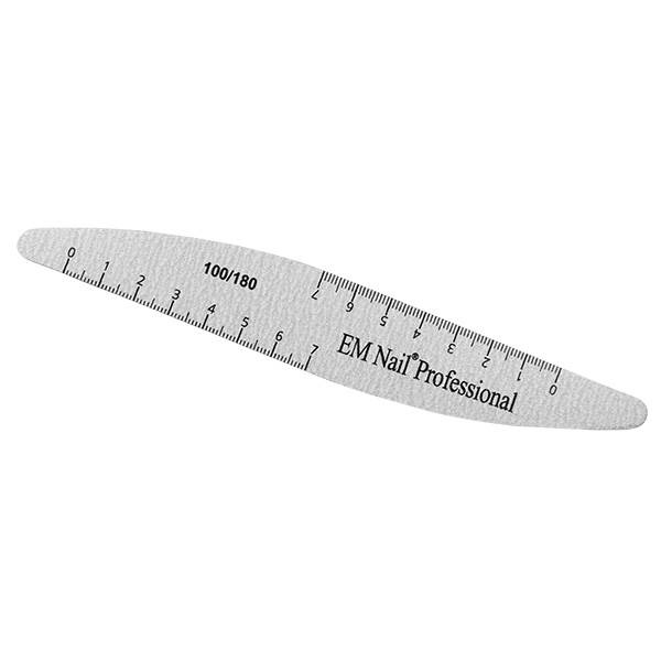 Nail file grey wave 100/180 file with measuring line