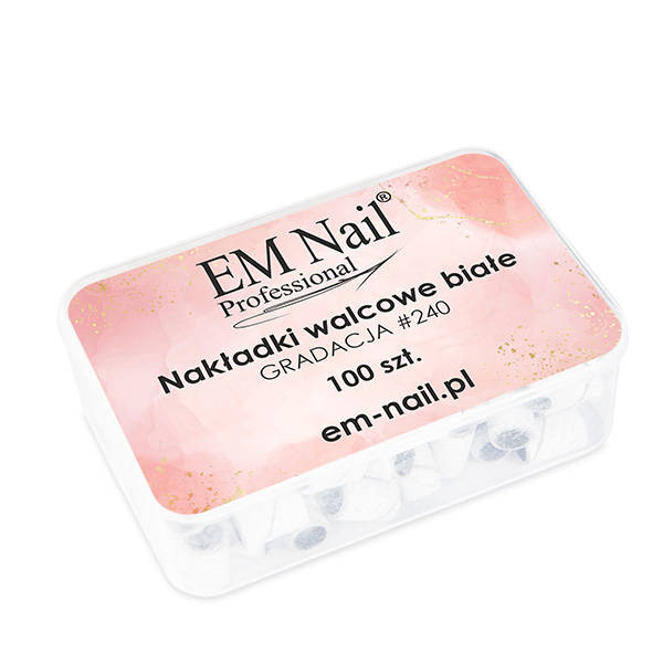 Pedicure caps, white 240 grit, 100 pcs