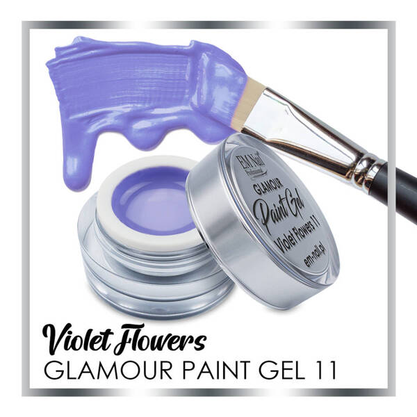 Paint Gel Glamour No. 11 Violet Flowers