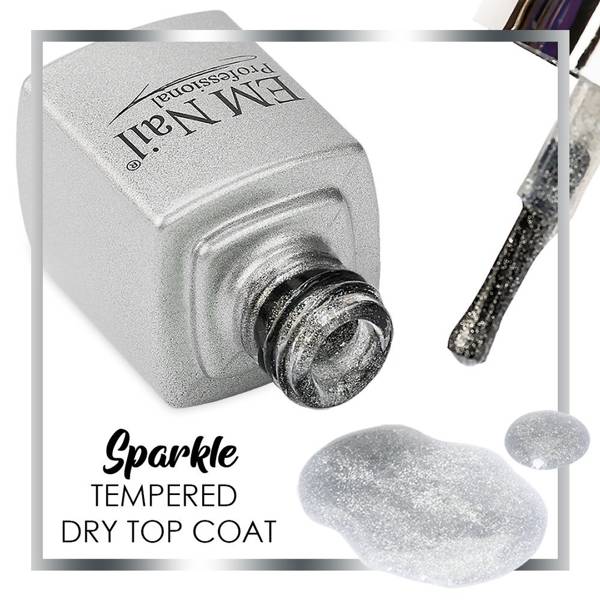 Tempered Dry Top Coat Sparkle 15ml