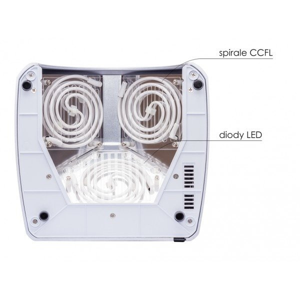 LED CCFL Lampe 60W Weiß Silber