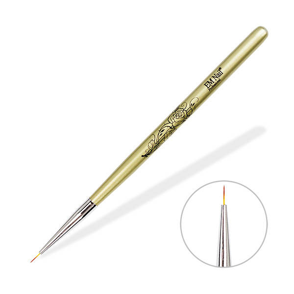 Pinsel für Dekorationen – 7 mm, gold, EM Nail