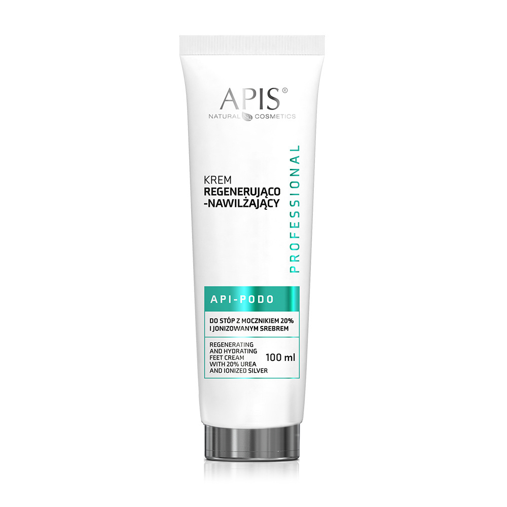 Regenerierende und feuchtigkeitsspendende Fußcreme mit 20% Urea und ionisiertem Silber 100ml