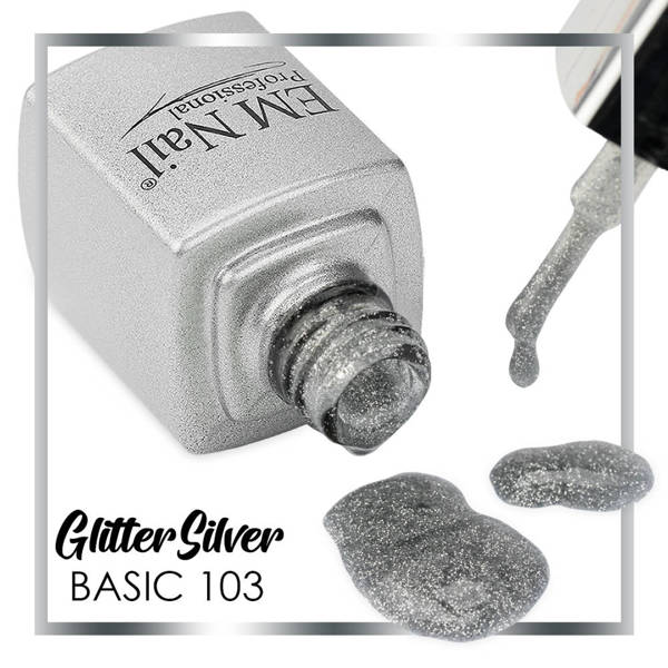 Glitter Silver 103 Gel Polish