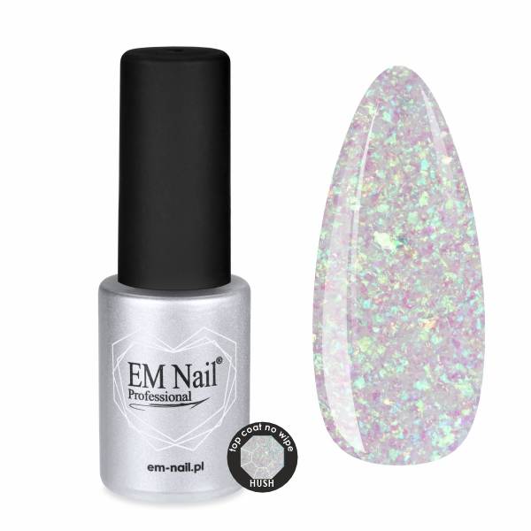 Top Coat No Wipe Hush 6ml EM Nail