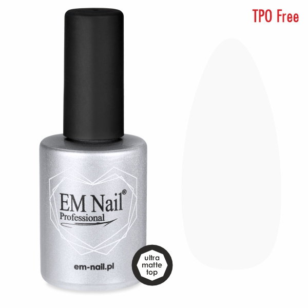 Ultra Matte Top Coat Non Wipe 15ml EM Nail