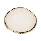 Weiß-goldenes Tischset/Präsentator