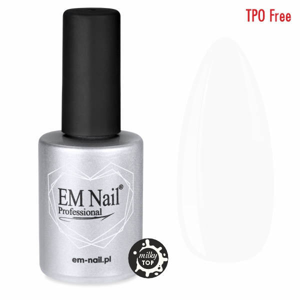Milky Top No Wipe 15ml EM Nail