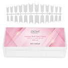 LUXURY Tipsy tunelowe proste clear 504 szt