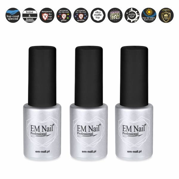 EM Nail Set 3x Top 6 ml