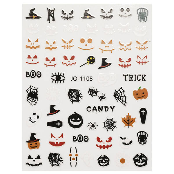 Naklejki na paznokcie Halloweenowe