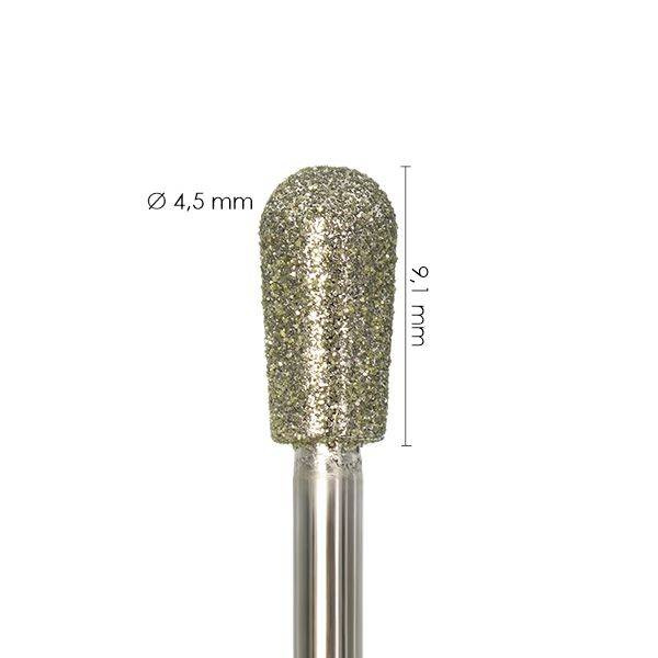 Medium Diamantfräser zur Entfernung von Nagelhaut - Birnenform 9,1 mm