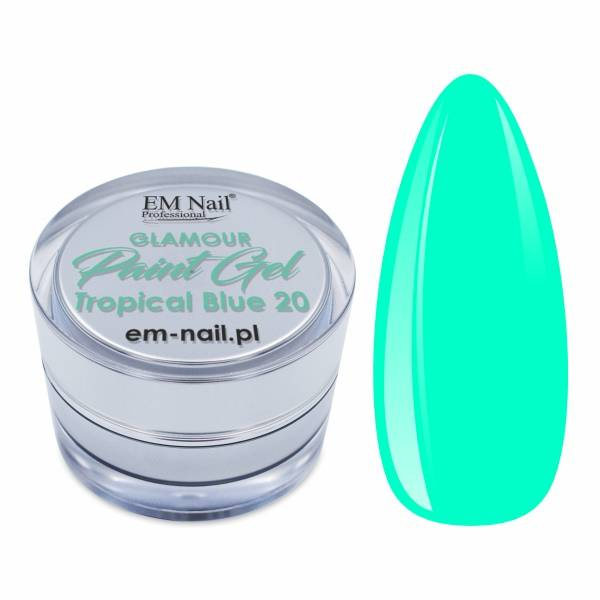 Paint Gel Glamour Tropical Blue 20