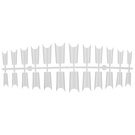 LUXURY Tipsy tunelowe proste clear 504 szt