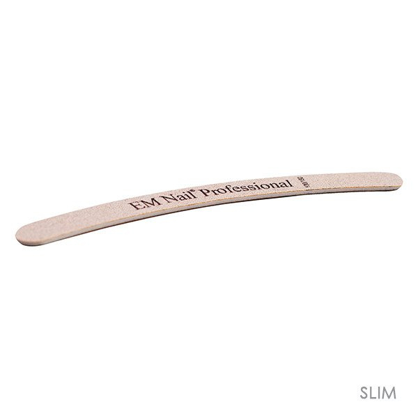 Nagelfeile grau gebogen 100/180 Slim Supreme