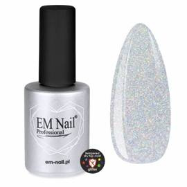 Tempered Dry Top Coat hartowany Glitter 15ml EM Nail