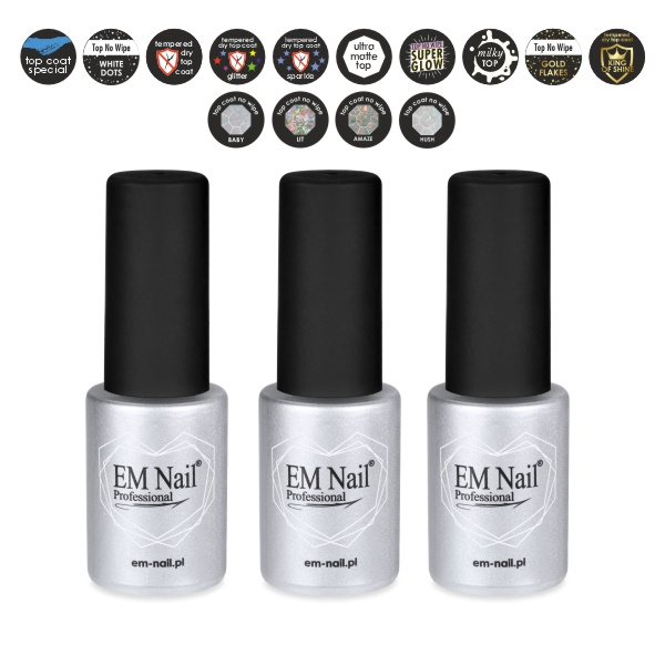 EM Nail Set 3x Top 6 ml