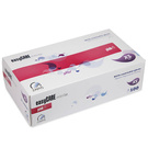 Puderfreie rosa Handschuhe aus Nitril XS