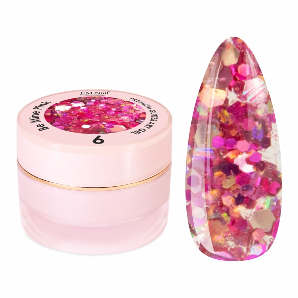 Premium Glitter Art Gel Be Mine Pink 6