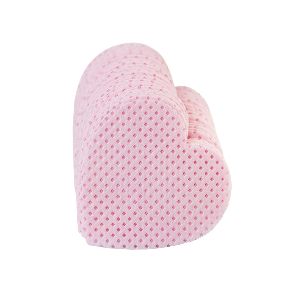 Rosa Vlies-Wattepads in Herzform, 200 Stück – für Nagelstyling, EM Nail