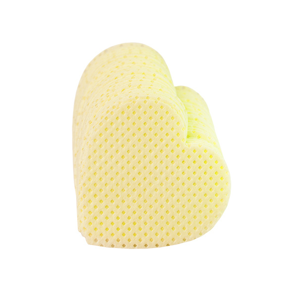 Waciki włókninowe bezpyłowe żółte serca 200 szt.