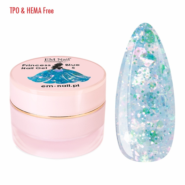 Princess Blue Nail Gel Nr 5