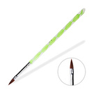 Pędzelek do akrylu nr 4 - płaski, zielony