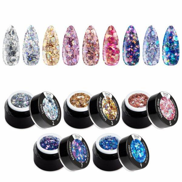 Premium Glitter Art Gel Set