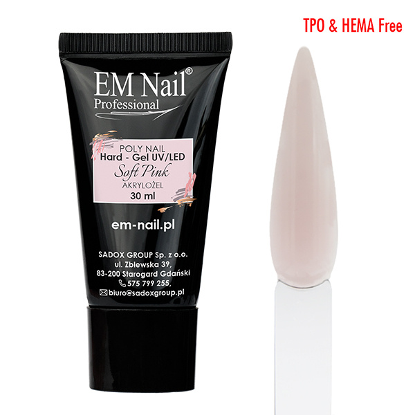 Poly Nail Hard - Gel Soft Pink 30ml