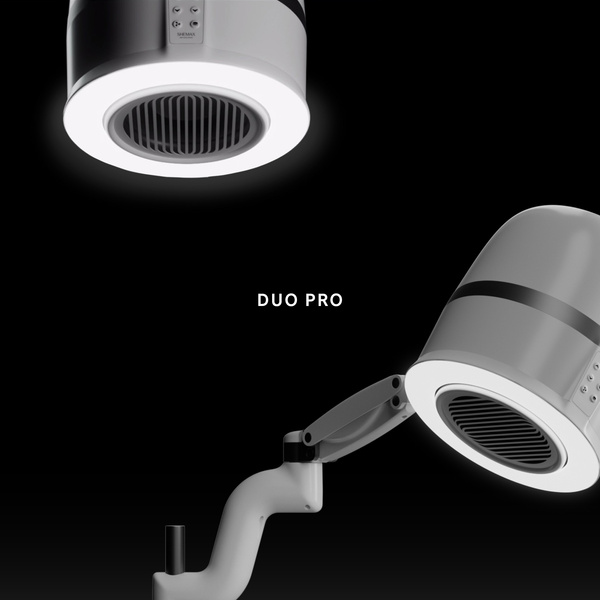 DUO PRO Pochłaniacz pyłu z lampą pierścieniową