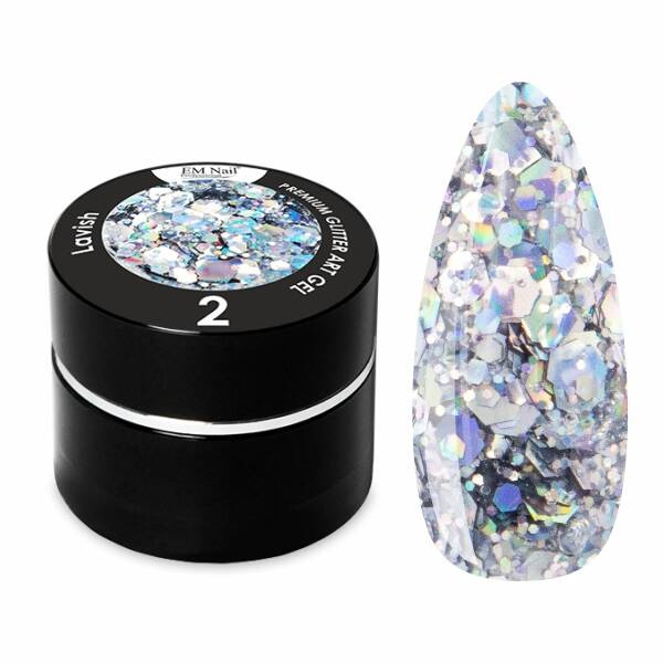 Premium Glitter Art Gel Lavish 2