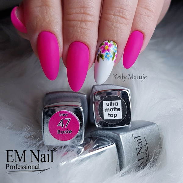 Ultra Matte Top Coat Non Wipe 15ml EM Nail