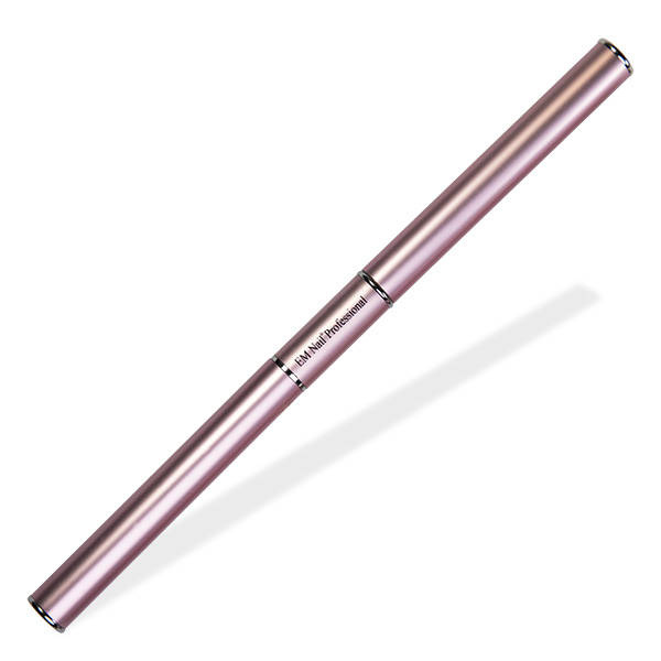 Pinsel mit Spachtel Nr. 6 rund, Metall, roségold EM Nail