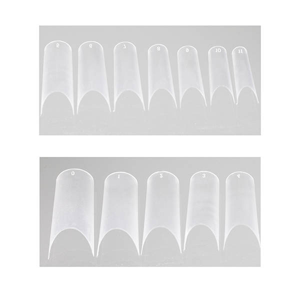 LUXURY Tipsy tunelowe proste clear 504 szt