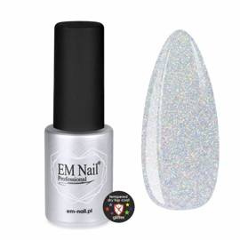 Tempered Dry Top Coat hartowany Glitter 6ml EM Nail