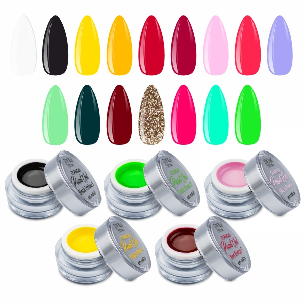 5x Glamour Paint Gel
