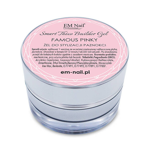 Żel budujący - Smart Thixo Builder Gel Famous Pinky 30ml