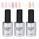 3x LED Gel in Flaschen Set 15ml EM Nail