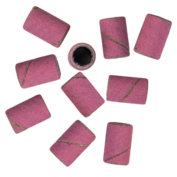 Pediküre Kappen pink Körnung 180, 100 Stk