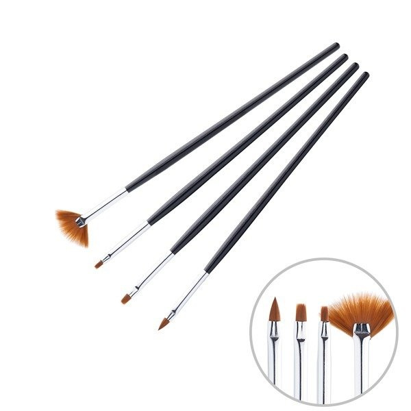 Pinsel 4er Set Nail Art 