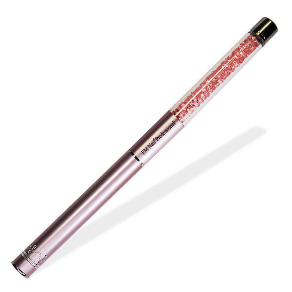 Ombre-Pinsel Nr. 6 – Roségold, mit Kristallen, EM Nail