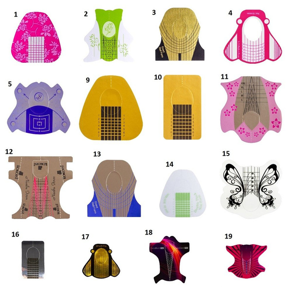 Szablony Żel / Akryl (500 Szt.) Numer 18