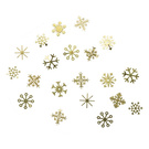 Śnieżynki złote metalowe