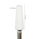 Frez kamienny biały Fine do usuwania skórek - stożek 13mm