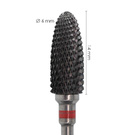 Frez z węglika spiekanego Fine do usuwania masy - szyszka Black