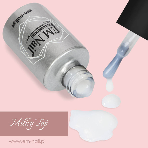 Milky Top No Wipe 6ml EM Nail