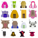 Szablony Żel / Akryl (100 Szt.) Numer 18